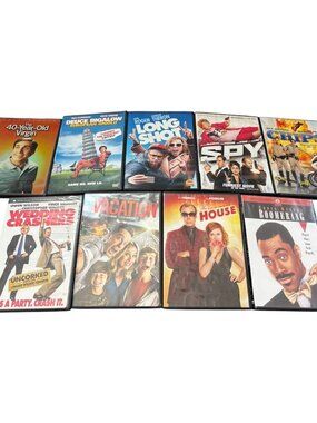 Comedy Movies DVDs Lot of 9 Rated Mature (R) Will Ferrer Eddie Murphy Seth Rogan